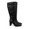 63704DEBE473ABB37D1C24C225FC335B_ Liu-jo stivali donna neri con tacco alto e fibbia argento