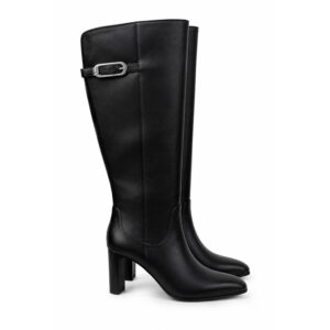 63704DEBE473ABB37D1C24C225FC335B_ Liu-jo stivali donna neri con tacco alto e fibbia argento