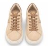 Ynot sneakers donna con zeppa alta beige e marrone  suola 5