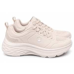 67063A832EBC8C86CC1E30D45957707D_ Lumberjack sneakers donna beige con suola alta e design spor