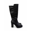 Ynot? stivali donna neri con tacco alto 9 cm e plateau