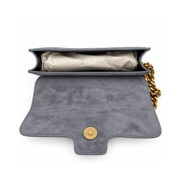 780c6c3a-217f-4e12-84f2-c5983fc5d314 Just Cavalli Borsa Donna Grigio Effetto Scamosciato