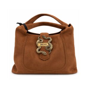 863e6676-da3a-49d4-afbf-7cc405fd8770 Just Cavalli Borsa Donna Marrone Effetto Camoscio