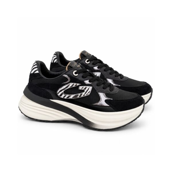 Guardiani sneakers donna con zeppa alta