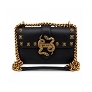917ac02d-7bc5-4008-9e0a-da9a9cee3086 Just Cavalli Borsa Donna Nera con Catena Dorata