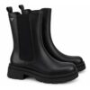 Ynot stivaletti donna neri chelsea con suola platform  alte