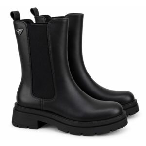 Ynot stivaletti donna neri chelsea con suola platform  alte