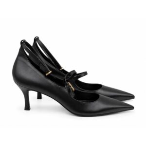 9F85163557CB9F921CB5B33DCA5A8ECF_ GaudÌ dÉcolletÉ donna con cinturini nude e nero