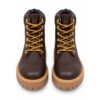 Lumberjack anfibio donna marrone scuro con suola alta color