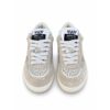 Emanuelle vee sneakers donna beige e argento con strass e bo