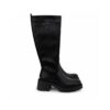 Ynot stivali donna scamosciati marroni con suola platform 