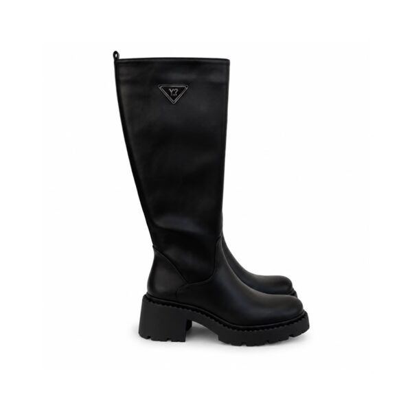 Ynot stivali donna scamosciati marroni con suola platform 