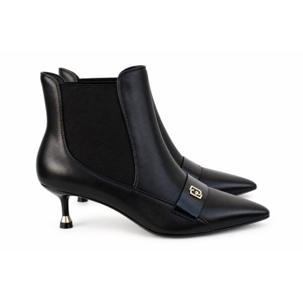 BA6FBB852EB7AC09A33875F2E603E2A3_ Liu-jo stivaletti donna neri a punta con tacco elegante e de
