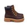 Lumberjack anfibio donna marrone scuro con suola alta color
