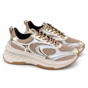 C5A41D68324F50F183A79775F748DBD2_ Emanuelle vee sneakers donna beige e oro con dettagli metall