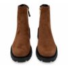 CD388DCC5FB1CA2F170152161D2BC686_ Ynot stivaletti donna in camoscio marrone con plateau e suol