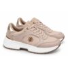 Lumberjack sneakers donna rosa cipria con dettagli oro e suo