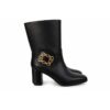D5F0BD663389C432336134BFF73D22E2_ Liu-jo stivaletti donna neri con fibbia gioiello dorata