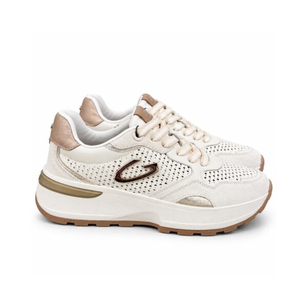 D753CD67745A30DD0D2F3145414D70A7_ Guardiani sneakers donna con zeppa alta nero e bianco