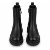 Ynot stivaletti donna neri chelsea con suola platform  alte