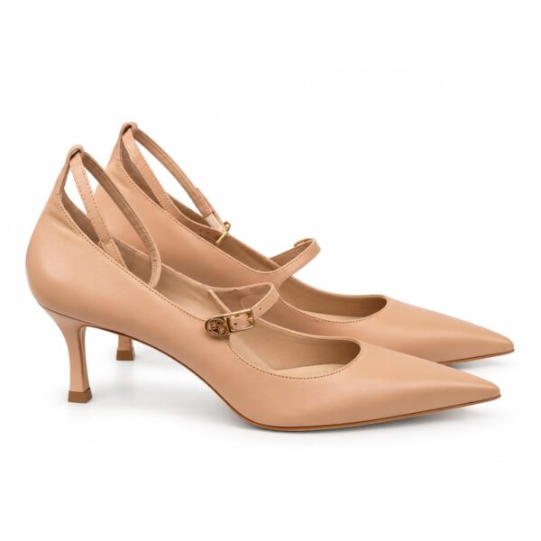F025243284100F7779048FBE609CC10A_ GaudÌ dÉcolletÉ donna con cinturini nude e nero