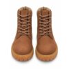 Lumberjack stivaletti donna in nabuk color cuoio con lacci e