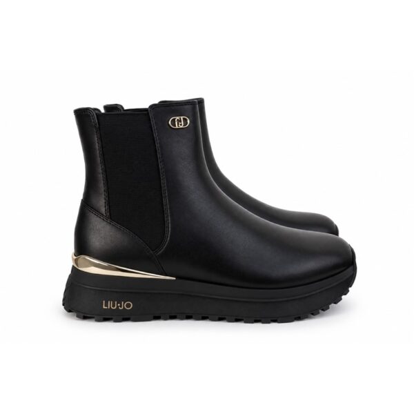 F14C3B38398D4B1E233860741209D09E_ Liu-jo stivaletti donna neri chelsea con plateau e dettagli