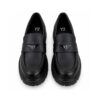 F708F118EED2DA49E4A4F1F5E8E19613_ Ynot? mocassini donna neri platform con suola carrarmat