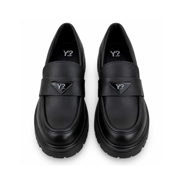 F708F118EED2DA49E4A4F1F5E8E19613_ Ynot? mocassini donna neri platform con suola carrarmat