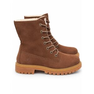 F708FD464AEC6FBC677F4A12619C7BFC_ Lumberjack stivaletti donna marroni scamosciati con interno
