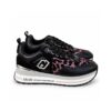 F954BC48561E0364EC3AFB1FF60BA187_ Liu-jo sneakers donna nere con fantasia leopardata rosa