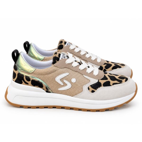 STAR FEET Sneakers Donna Beige, Bianche e Animalier