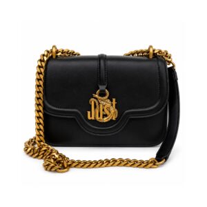 c6ee3de1-ddd8-4b32-8892-5f0398c987d0 Just Cavalli Borsa Donna Nera a Tracolla con Catena Dorata