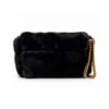 Just Cavalli Borsa Donna Nera Effetto Pelliccia